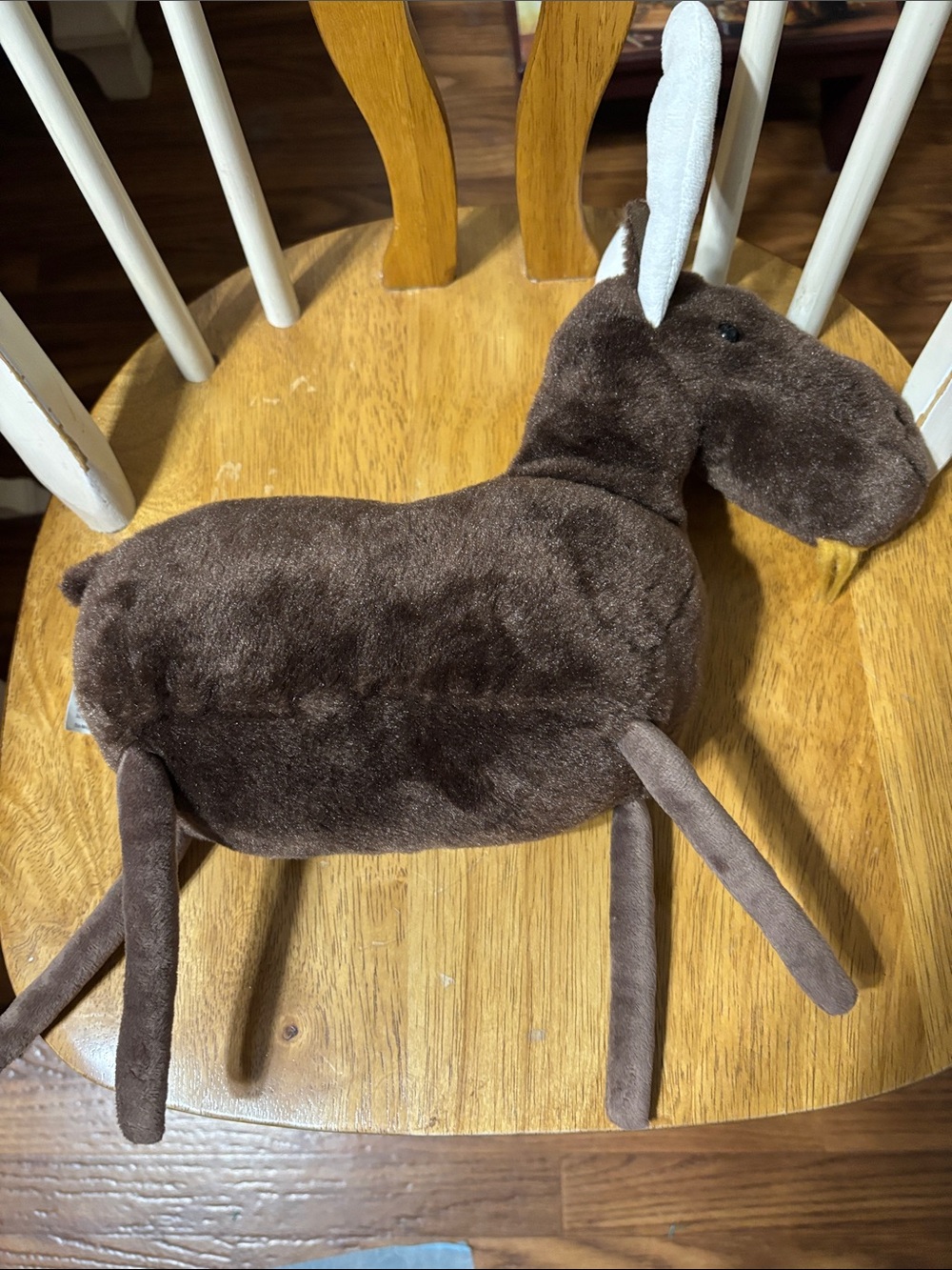 Plush Brown Moose Stuffed Animal- Soft